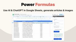 Phần mềm Power Formulas: Use ChatGPT & AI in Google Sheets license bản quyền vĩnh viễn