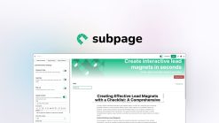 Phần mềm Subpage license bản quyền vĩnh viễn