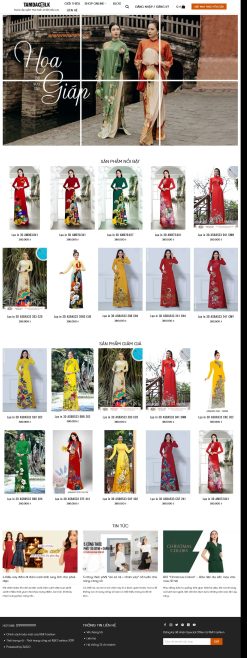 Theme wordpress bán áo dài giá rẻ