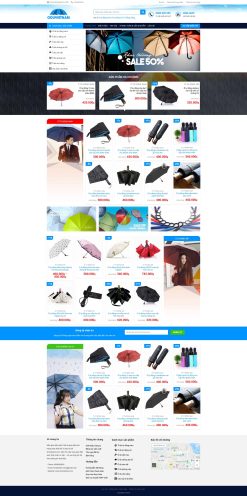 Theme wordpress bán áo mưa giá rẻ