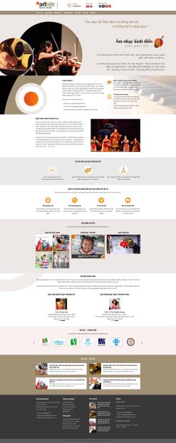 Theme wordpress trung tâm Văn học Nghệ thuật giá rẻ