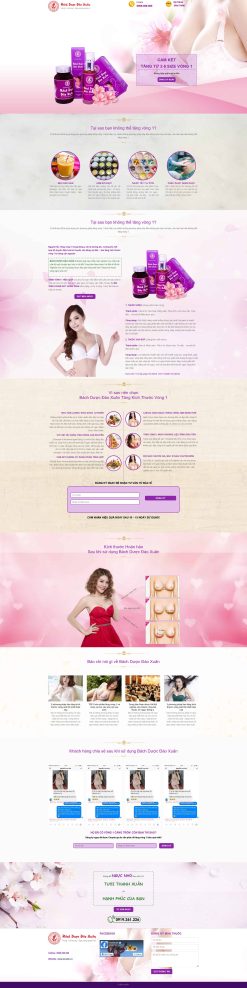 Theme wordpress thực phẩm chức năng nâng ngực giá rẻ