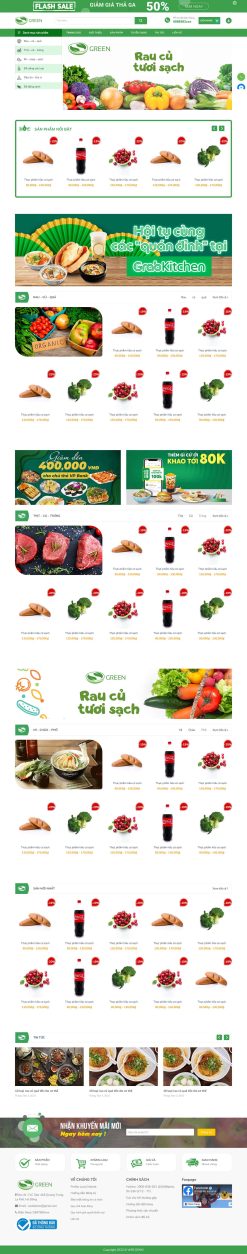 Theme wordpress tạp hóa bách hóa xanh 5 giá rẻ