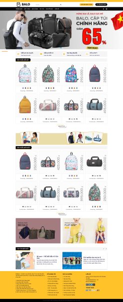 Theme wordpress bán balo 1 giá rẻ