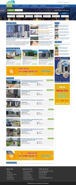 Theme wordpress bán đất bds chính chủ giá rẻ