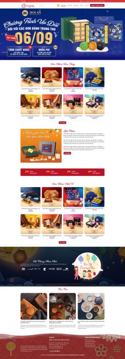 Theme wordpress bán bánh trung thu 2 giá rẻ