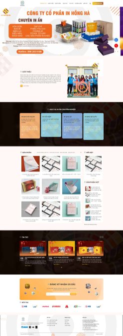 Theme wordpress in ấn bao bì giá rẻ