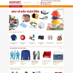 Theme WordPress bán đồ bảo hộ lao động giá rẻ
