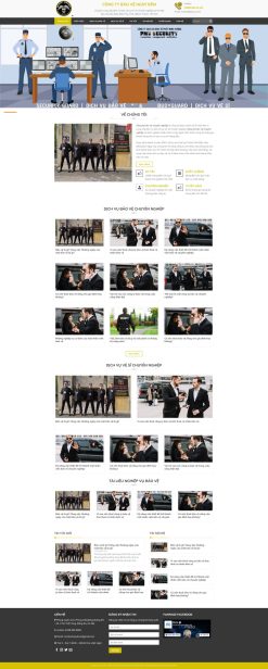 Theme wordpress dịch vụ bảo vệ 1 giá rẻ
