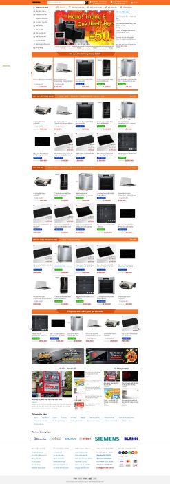 Theme wordpress bán bếp từ 3 giá rẻ