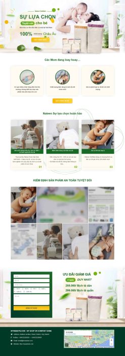 Theme wordpress bán bỉm giá rẻ