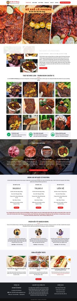 Theme wordpress bán bò kho giá rẻ