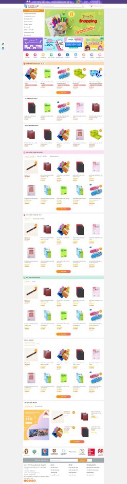 Theme wordpress bán văn phòng phẩm giá rẻ