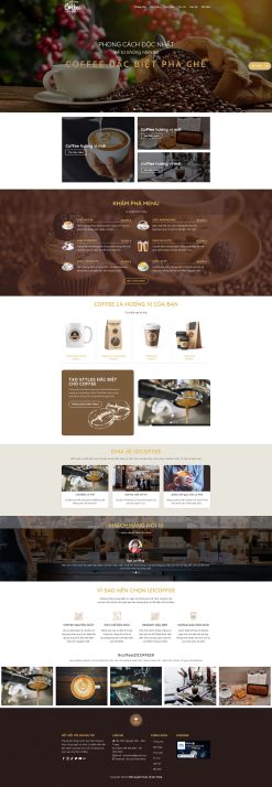 Theme wordpress bán cafe giá rẻ