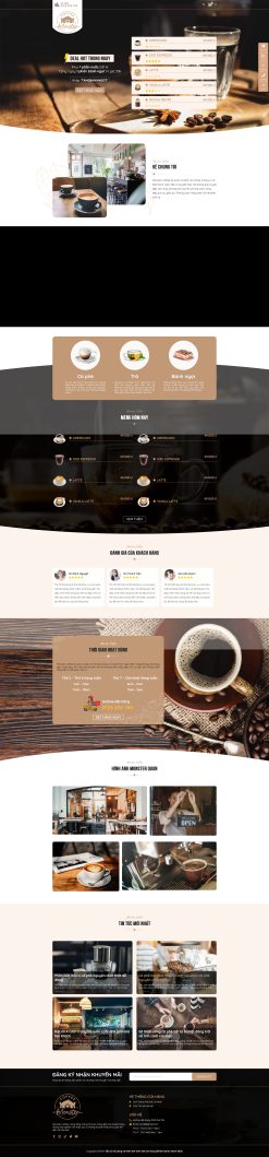 Theme wordpress quán cafe trà sửa giá rẻ