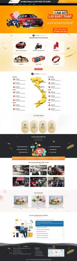 Theme wordpress cầm đồ 1 giá rẻ