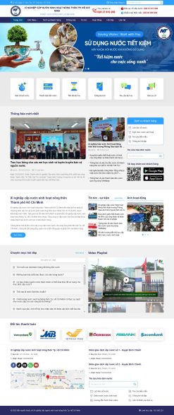 Theme wordpress công ty cấp nước giá rẻ