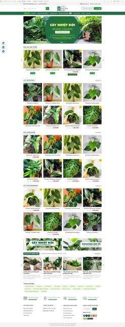 Theme wordpress bán cây xanh nhiệt đới ,cây xanh 2 giá rẻ