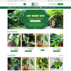 Theme WordPress bán cây xanh 02 giá rẻ