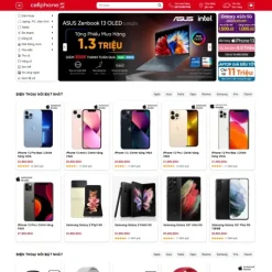 Theme wordpress điện thoại giống Cellphone 01 giá rẻ