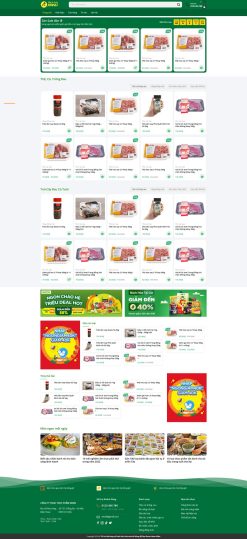 Theme WordPress dành cho website bán rau quả, thịt cá giá rẻ