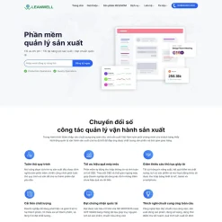 Theme WordPress giới thiệu phần mềm quản lý sản xuất giá rẻ