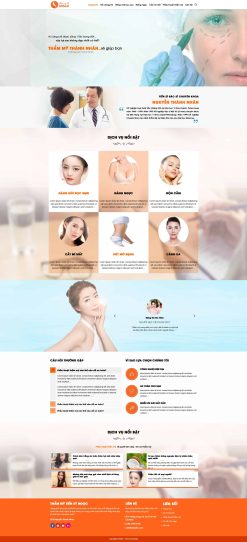 Theme wordpress thẩm mỹ giá rẻ