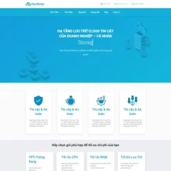 Theme WordPress dịch vụ Cloud Server giá rẻ