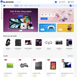 Theme WordPress Elementor bán đồ công nghệ 05 giá rẻ