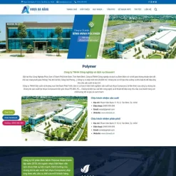 Theme WordPress giới thiệu công ty sản xuất hạt nhựa giá rẻ
