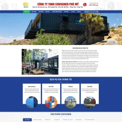 Theme WordPress công ty làm nhà Container giá rẻ