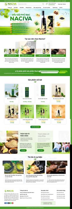 Theme wordpress bán dầu gội đầu giá rẻ