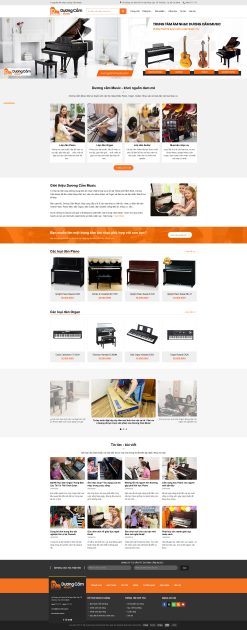 Theme wordpress shop bán đàn giá rẻ