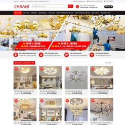 Theme wordpress bán đèn chùm đẹp giá rẻ