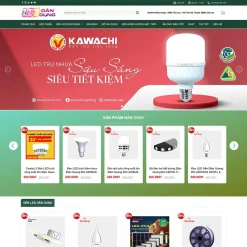 Theme WordPress bán đèn led, thiết bị điện giá rẻ