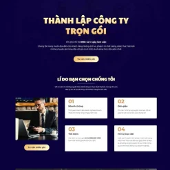 Theme WordPress landing page dịch vụ thành lập công ty, doanh nghiệp giá rẻ
