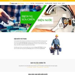 Theme wordpress dịch vụ điện nước giá rẻ