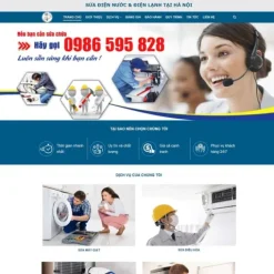 Theme wordpress dịch vụ điện nước 2 giá rẻ