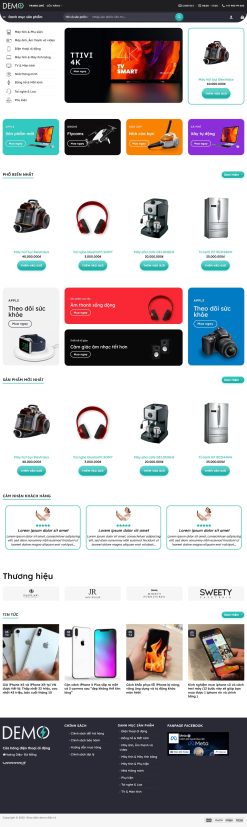Theme WordPress shop bán hàng điện tử công nghệ giá rẻ
