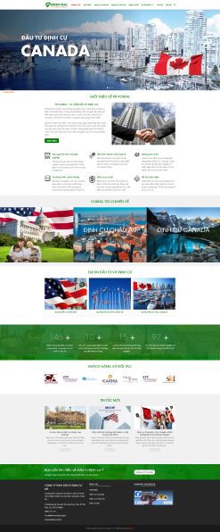 Theme wordpress dịch vụ định cư du học giá rẻ