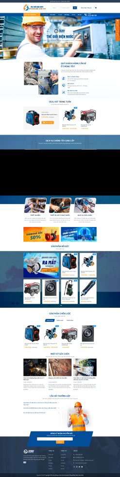 Theme WordPress bán đồ điện nước giá rẻ