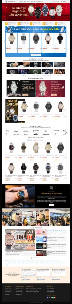 Theme wordoress bán đồng hồ 4 giá rẻ
