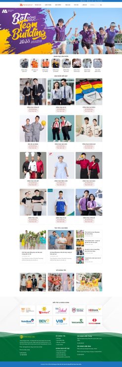 Theme wordpress xưởng may đồng phục giá rẻ