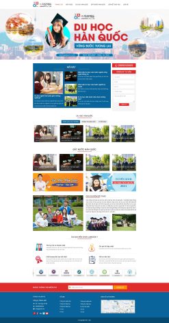 Theme wordpress du học hàn quốc 1 giá rẻ