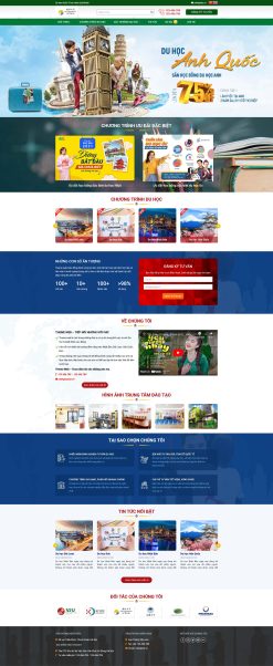 Theme WordPress du học quốc tế giá rẻ