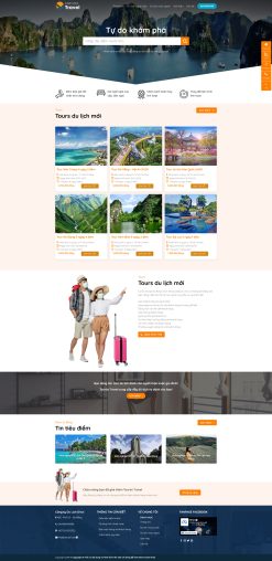 Theme wordpress du lịch 012 giá rẻ