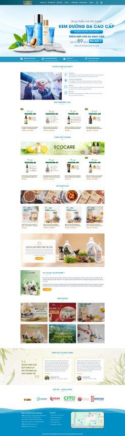 Theme wordpress bán dược liệu mỹ phẩm giá rẻ