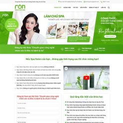 Theme WordPress đào tạo chủ Spa giá rẻ