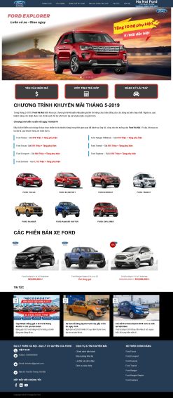 Theme wordpress bán oto ford giá rẻ