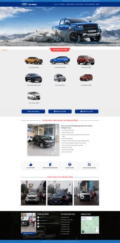 Theme wordpress showroom ô tô ford Đà Nẵng giá rẻ
